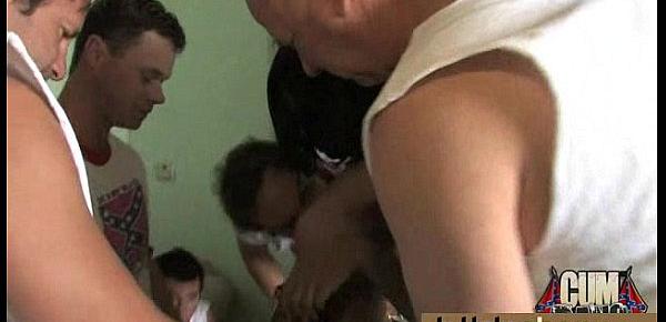 Naughty black wife gang banged by white friends 20